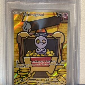 Pokemon Card - Gimmighoul PSA 9 English Slab